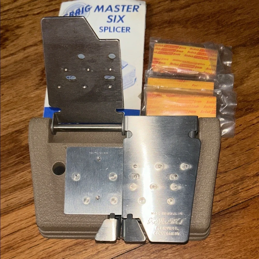 Vintage Craig Master Slicer Six Splicer with Film Rolls NEW